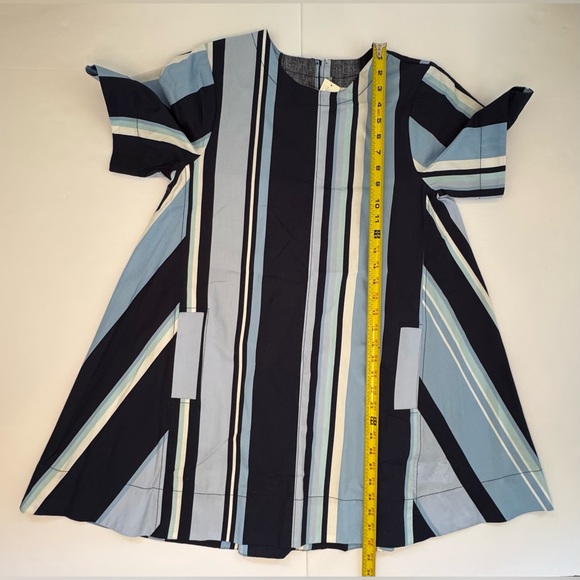 Anthropologie ‘The Emmy’ Short-Sleeve Swing Mini Dress by Maeve - Blue XS - Picture 10 of 10